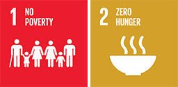 SDG 1: No poverty, SDG 2: Zero hunger